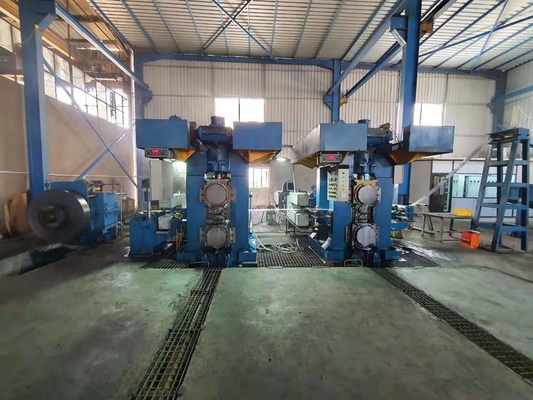 Chiều rộng cuộn dây 200mm Nhà máy cán nguội hai chân đế 150m / phút 4hi cho thép carbon