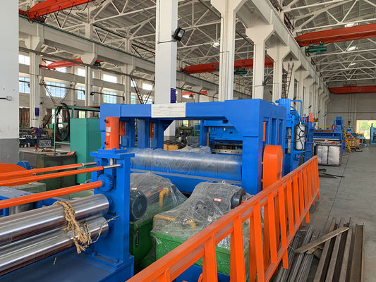 Đường rạch tấm MA-(4-16)×2200mm được sử dụng cho vật liệu cán nguội, độ chính xác rạch tốc độ cao dưới 0,05mm.